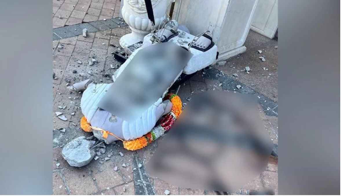 Damage to Gandhi statue in America - India condemns!