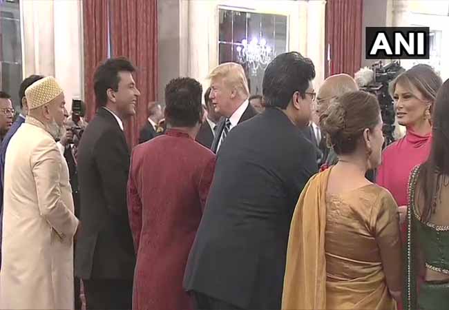 DELHI RASHTRAPATHI BHAVAN US PRESIDENT DONALD TRUMP DINNER