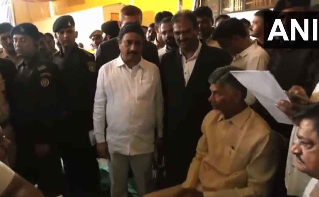 Officials interrogating Chandrababu Naidu