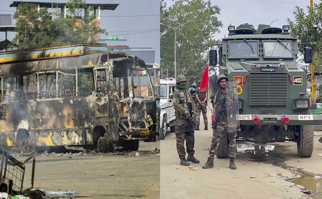 Assistant Collector's office set fireTensions rise again Manipur