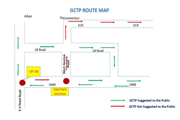 Traffic change in Chennai Police announcement