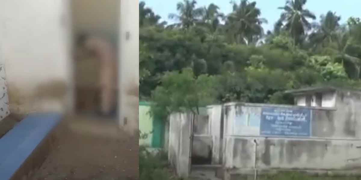 Government school students who cleaned the toilet...Teacher sacked