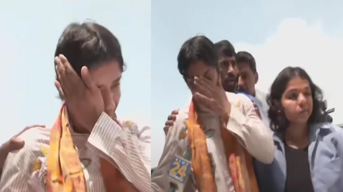 Vinesh Phogat returned home; Welcome with tears