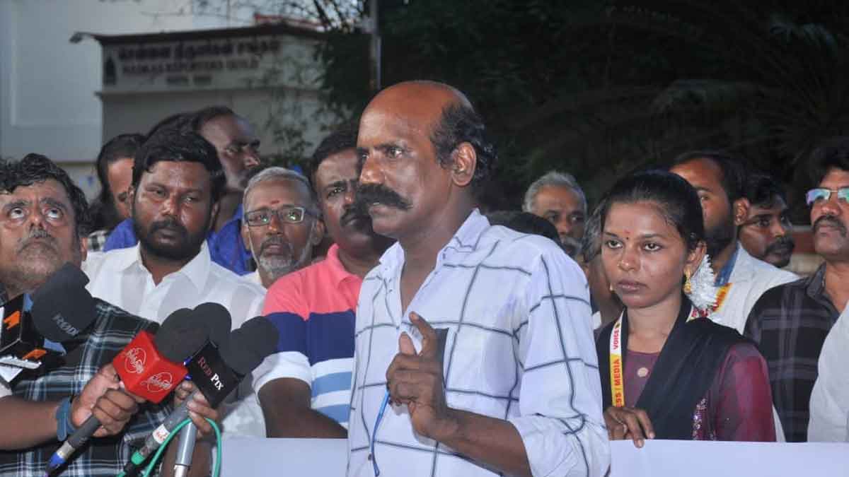 'Stop Threatening Journalists'-Chennai press club struggle