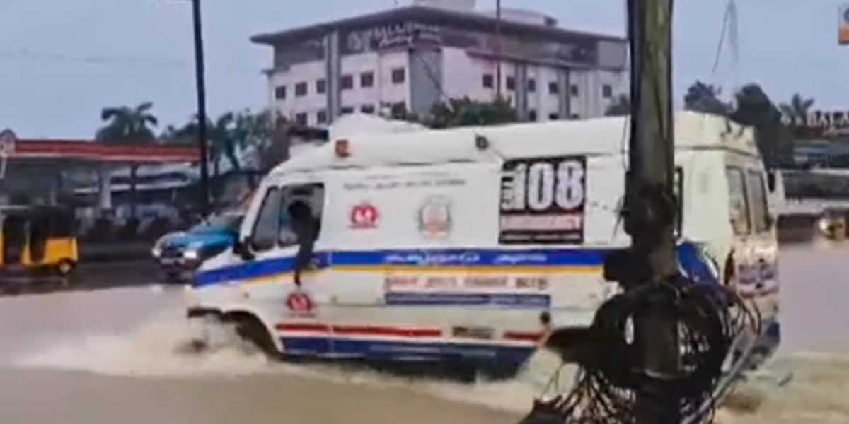 Flood-prone Chennai; Special arrangement for ambulances