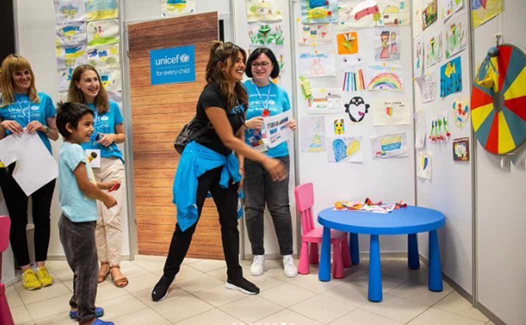 "They really need protection" - Priyanka Chopra with Ukraine children