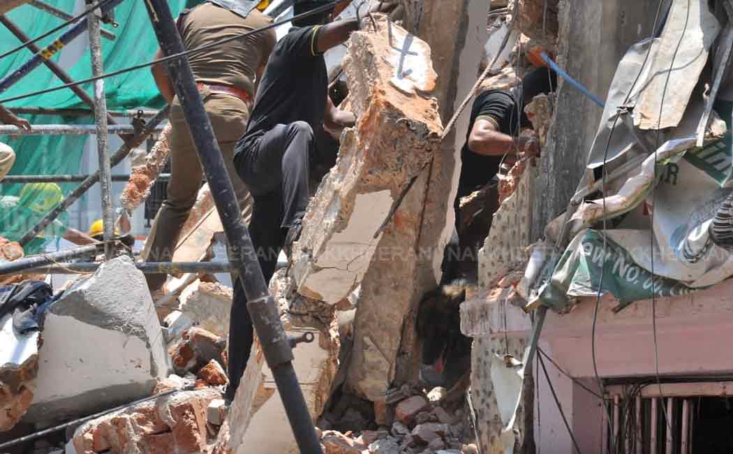 chennai parrys corner building unexpected incident