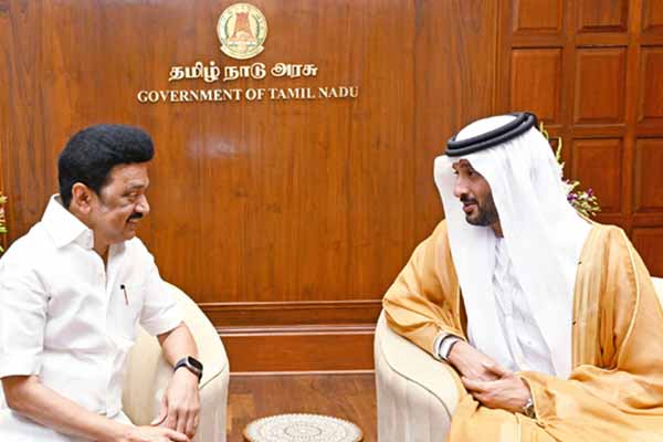 CM stalin consulted with the Uae Minister