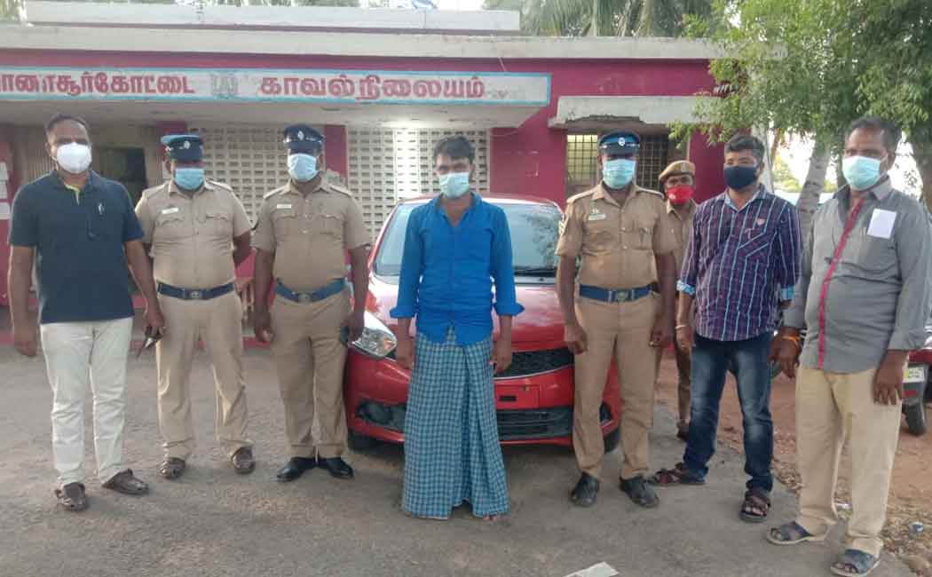 Door delivery continues ... Police in action