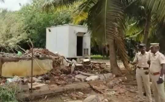 Accident at a country explosives warehouse in thanjavur