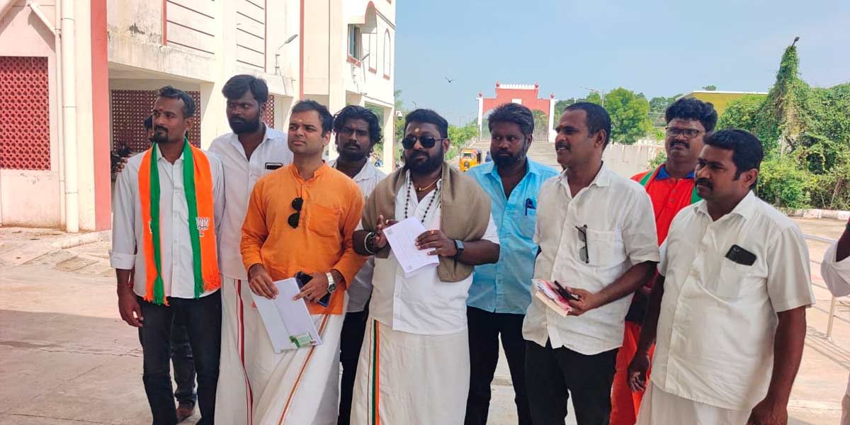 Saran in court for spreading defamation on Nataraja Temple issue