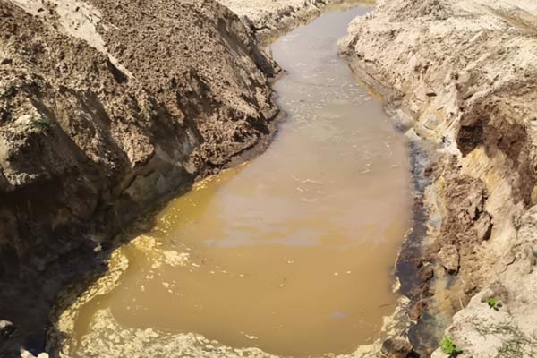 Public alleges that Panchami is grabbing land and running a sand quarry