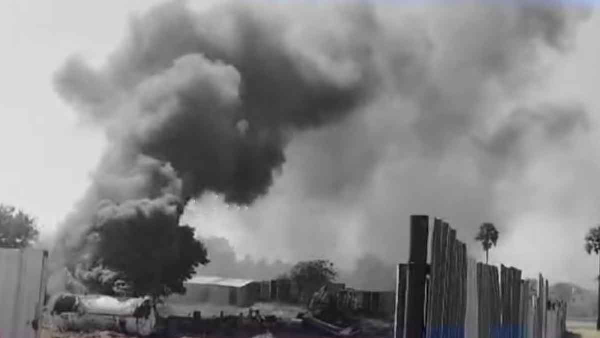 Fire in Chemical Boiler; Busy near Perundurai