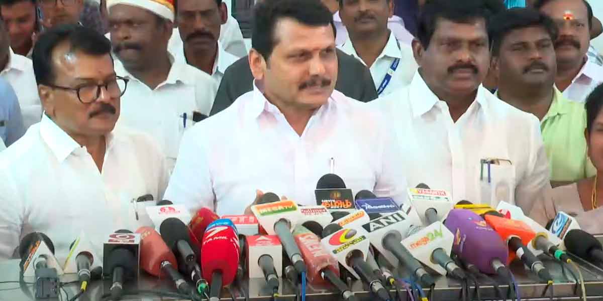 Senthil Balaji Press meet