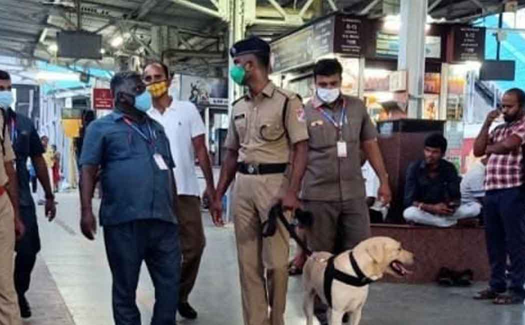 Intensive check at Trichy railway station with Rocky!