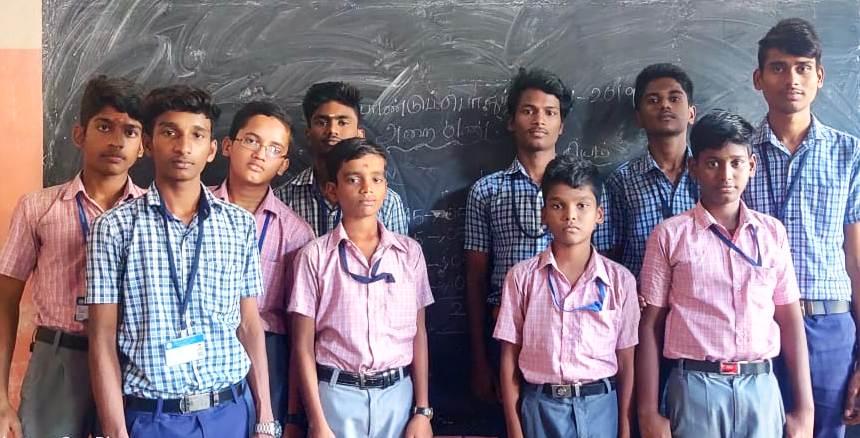 Chidambaram government school students selected nationally for satellite