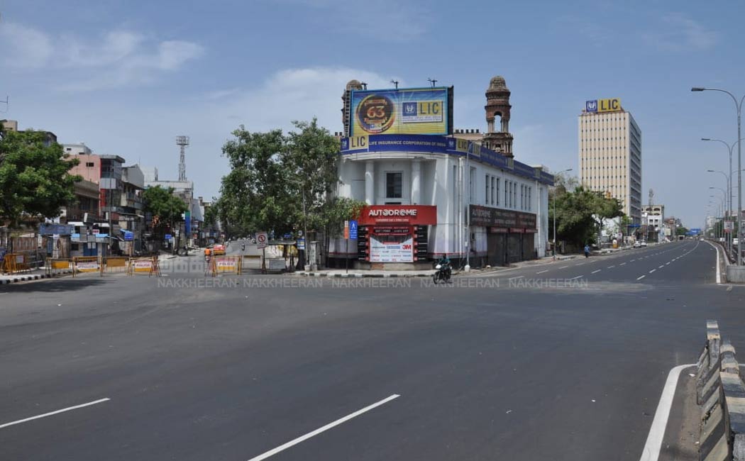 lockdown chennai roads