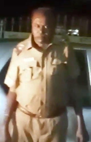 Temple profanity - then humiliated sub-inspector in public place!