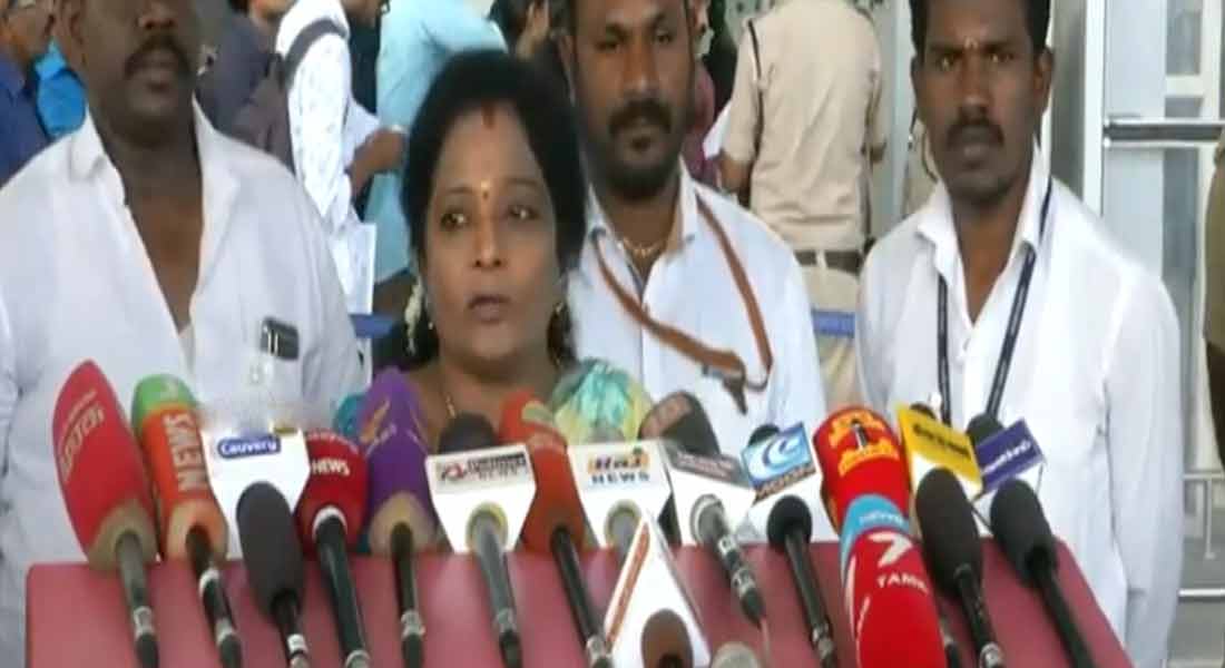 Whatever is reported, the BJP does not have to suffer - Tamilisai!!