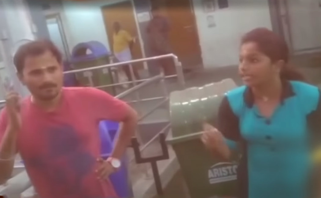 Woman swears at police because her husband was fined