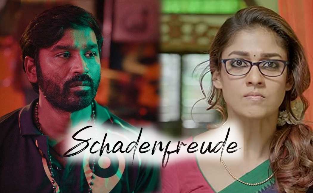 Nayanthara used the German word 'Schadenfreude' to project Dhanush