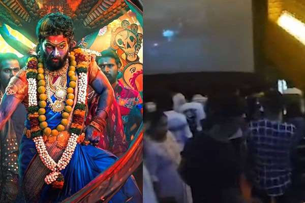 Pushpa 2 show stopped in secon half in mumbai theatre