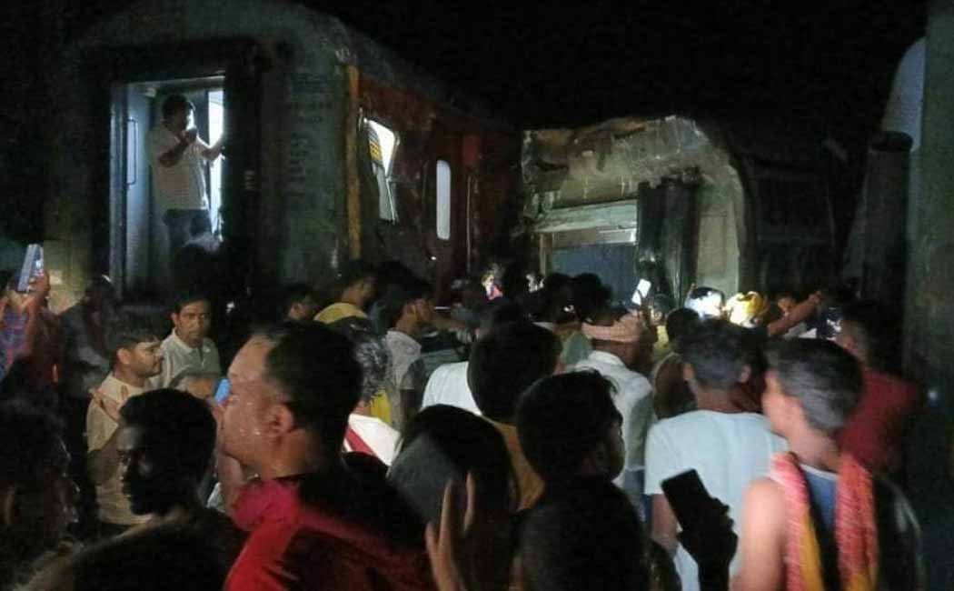 Train derailment incident in Bihar