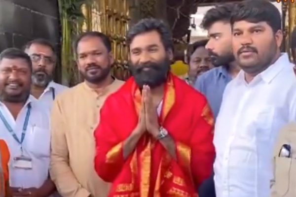 dhanush in Tirupati