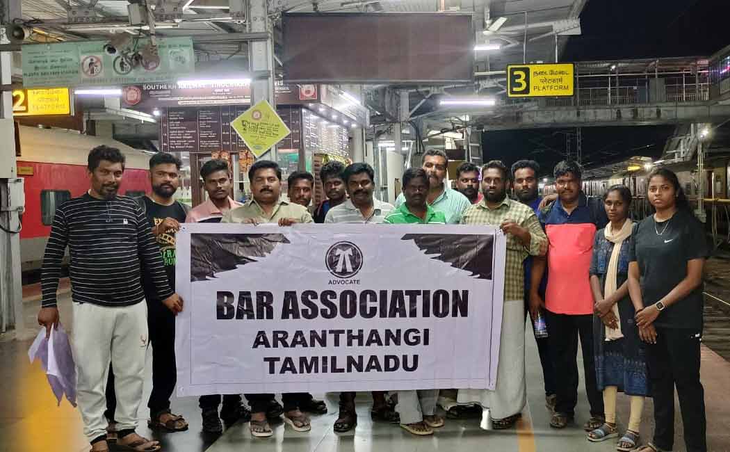 Lawyers from Tamil Nadu left to participate in the Delhi struggle
