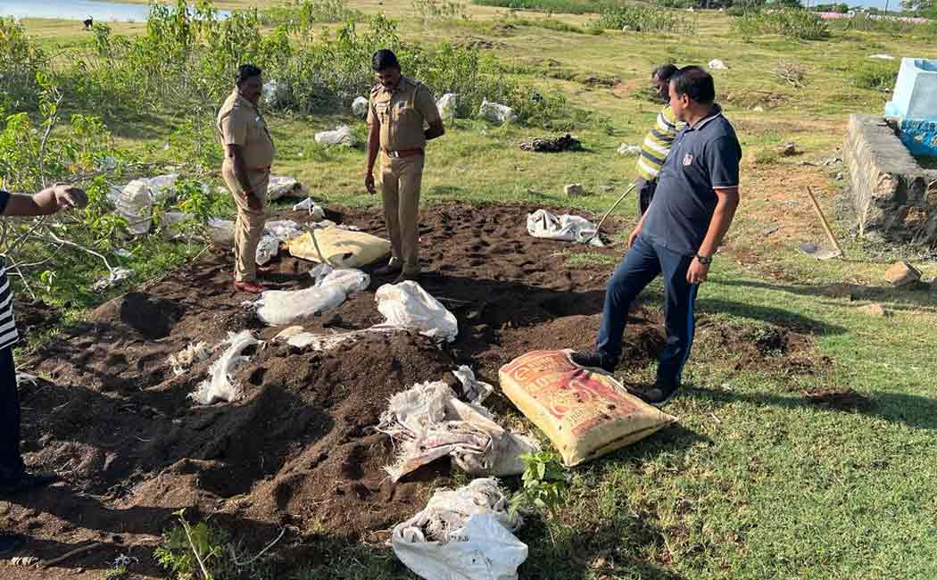 100 kg ganja buried Trichy seized