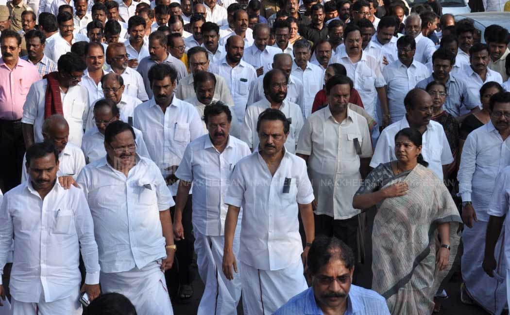 anbazhakan's Last rally DMK