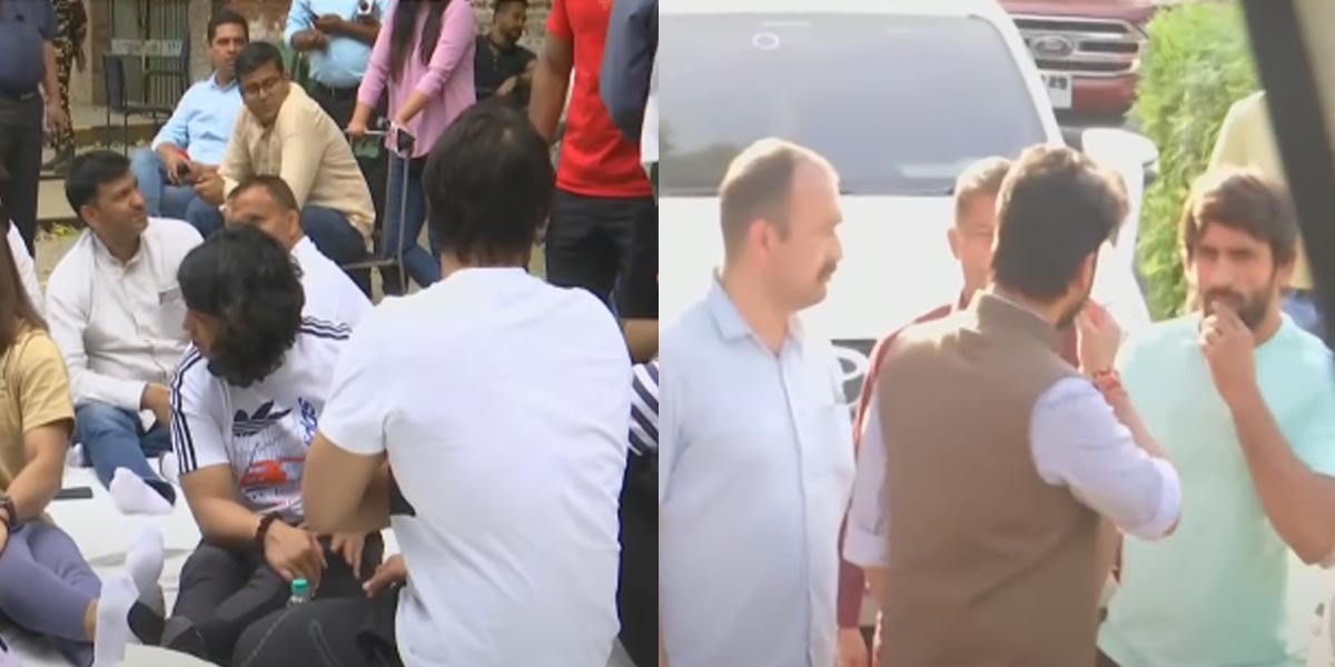 6 hours of negotiation; Wrestlers protest temporarily withdrawn