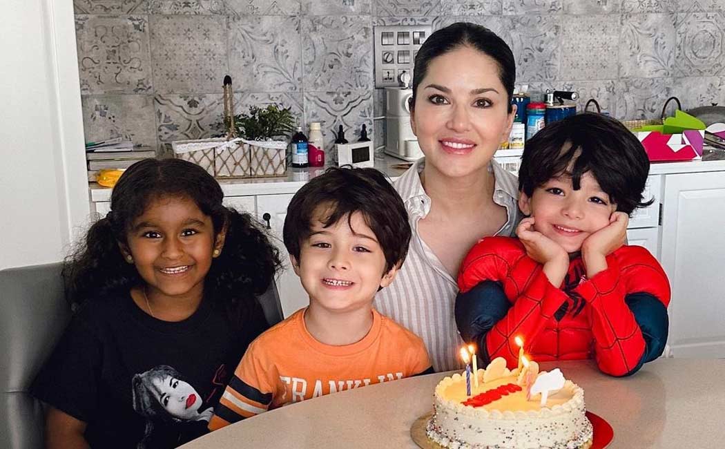 Sunny Leone celebrated her birthday with her family