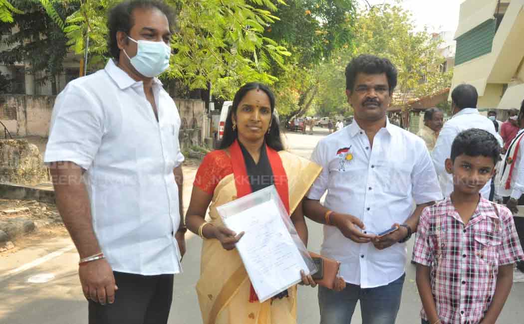 Various party candidates gathered to file nominations