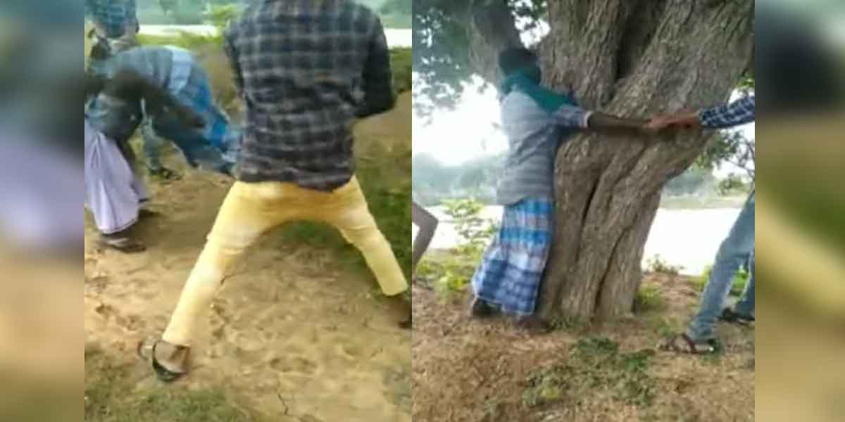 tied to a tree and beaten incident ... 4 arrested!
