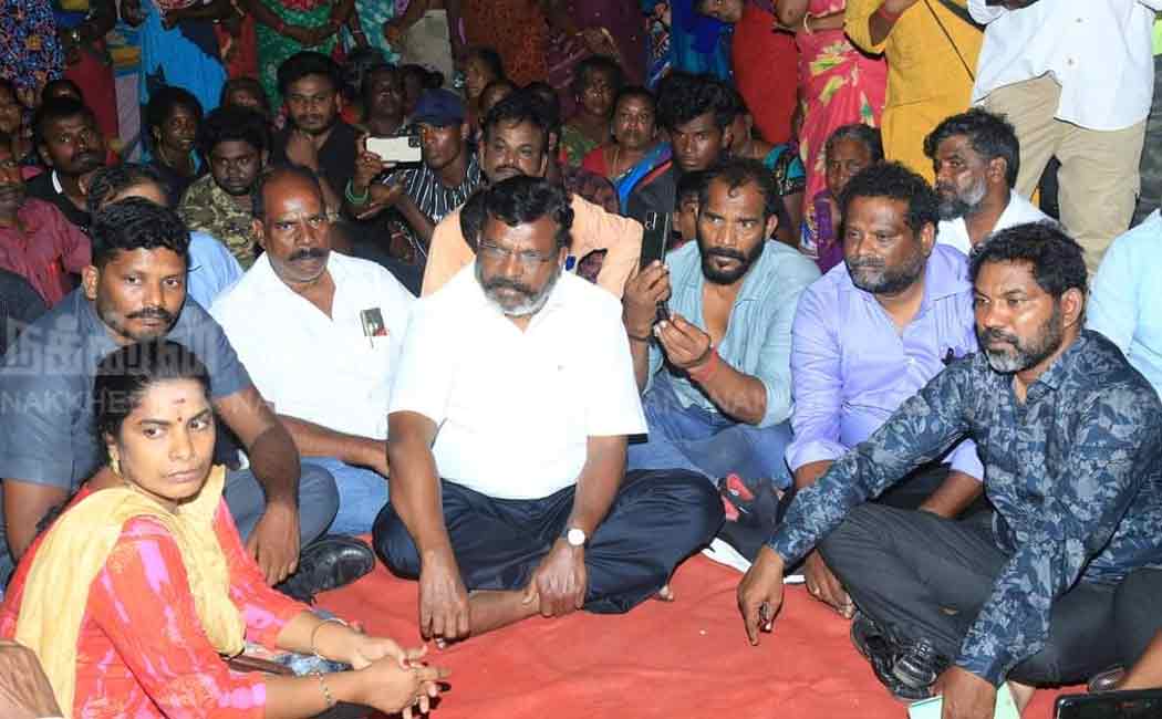 vck chief thol thirumavalavan gives support for fishermans due to land encroachment issue