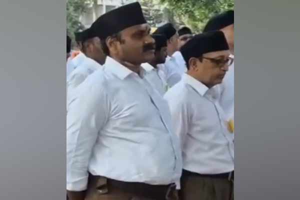 Union Minister L. Murugan participation on RSS rally in Tamil Nadu