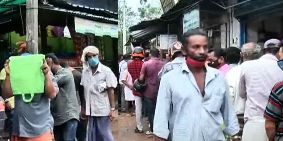 Kerala alcoholics accumulate on the Tamil Nadu border