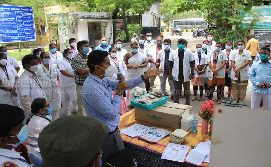 Corona Awareness Program; Free medicines given to people