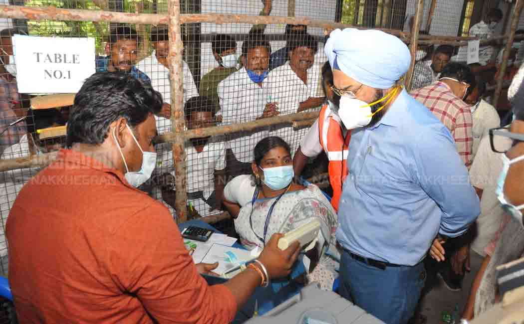 Officials who inspected the counting centers!