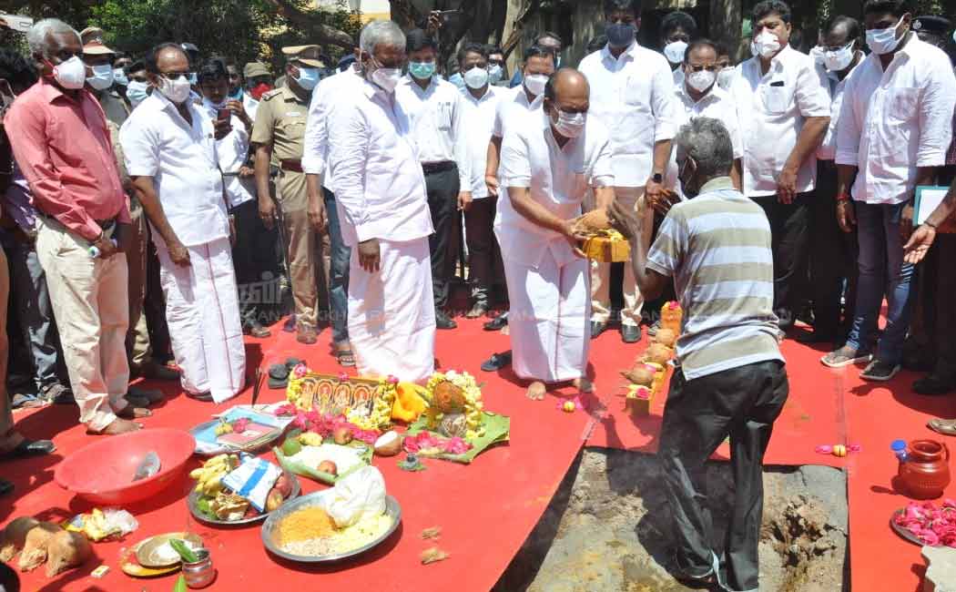 Tamil Nadu Slum Area Replacement Board; Groundbreaking Ceremony of the Apartment .. (Pictures)