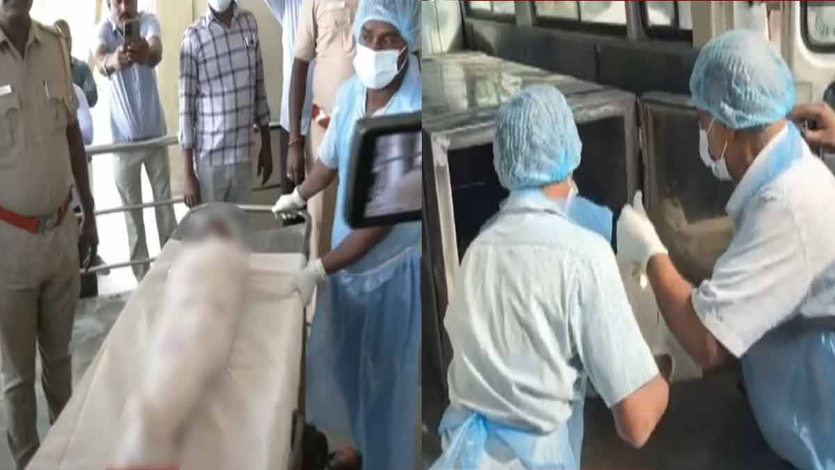 Handover of girl's body after post-mortem; Sad-faced Vikravandi