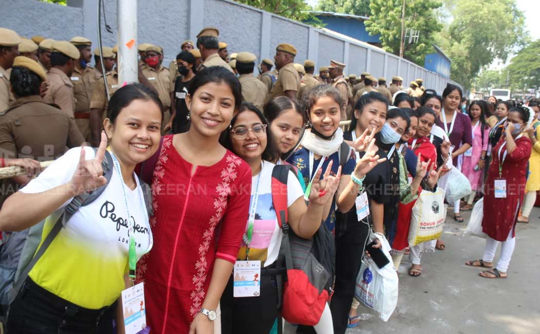 North State girls came participate opening ceremony Chess Olympiad