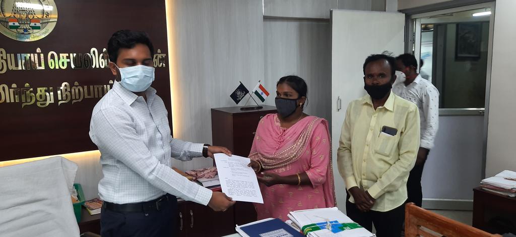 Disabled woman VO affected by work specification ... Thanks in tears to the Collector who took action!