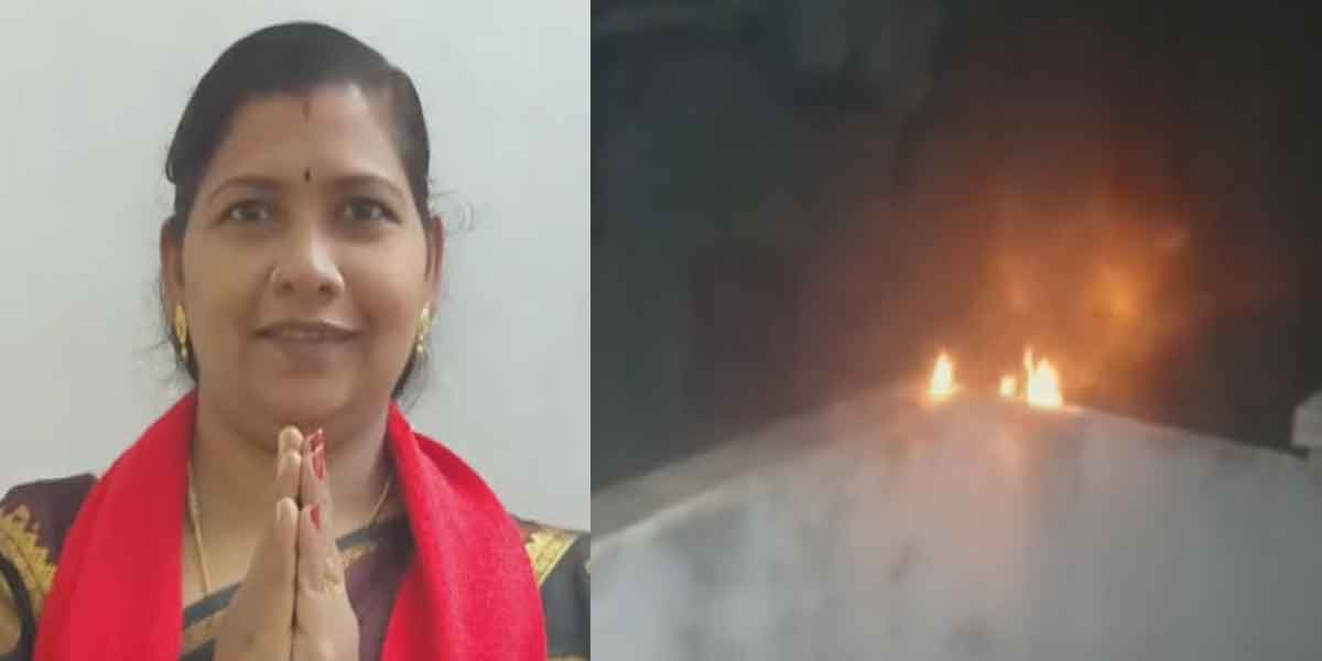 Petrol bomb blast at Marxist Communist candidate's house