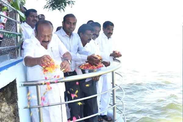 minister opened the water for irrigation from Keelanai, Veeranam lake