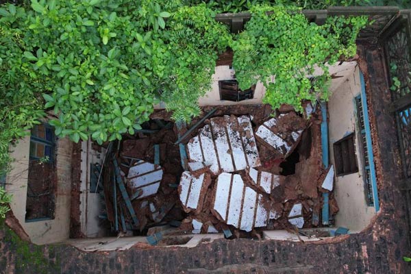 150-year-old house collapsed due to rain in Chidambaram