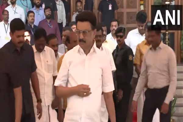 NITI Aayog meeting CM MK Stalin participates