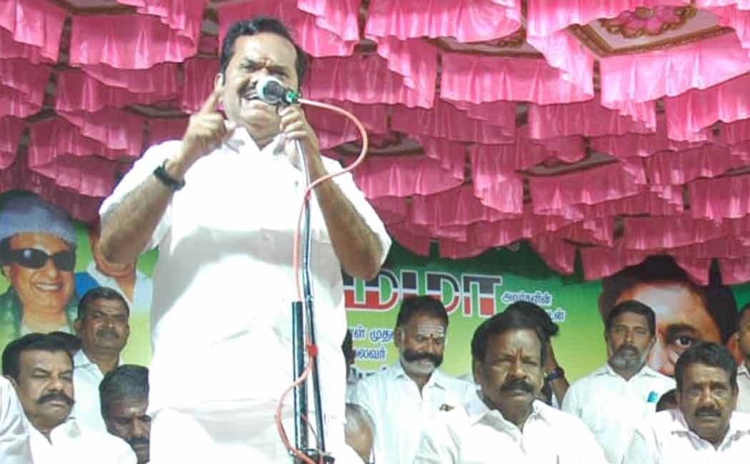AIADMK former minister Paranjothi spoke about DMK