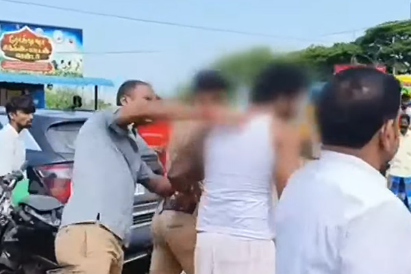 Kerala youths engaged in rioting at the meat shop